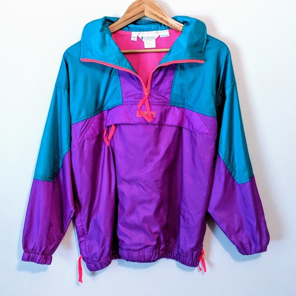 Columbia Vintage Neon Windbreaker 